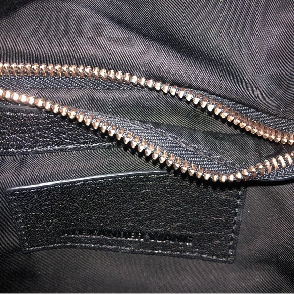 Alexander Wang Rockie rose gold hardware, black pebbled leather purse - Picture 5 of 6
